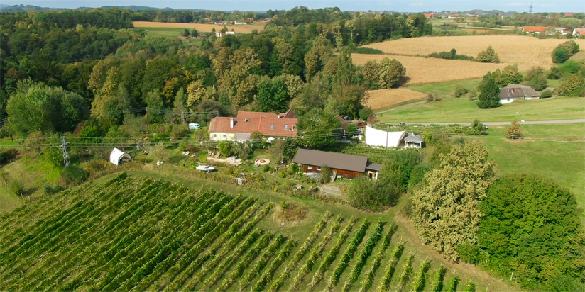 Maria Bild, Burgenland – Die Träumerei, Boho Hochzeit, Drohnenaufnahmen