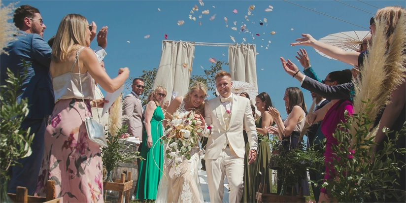 Spielfeld, Steiermark – Weingut Holler, Hochzeit Brautpaar